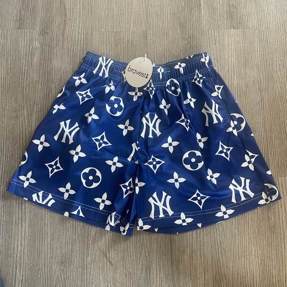 Bravest Studios Blue NYC Mesh Shorts - Picture 1 of 3